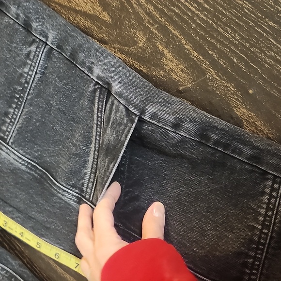 AGOLDE Cooper Black Cargo Jeans Size 25 Straight Leg - Picture 10 of 12